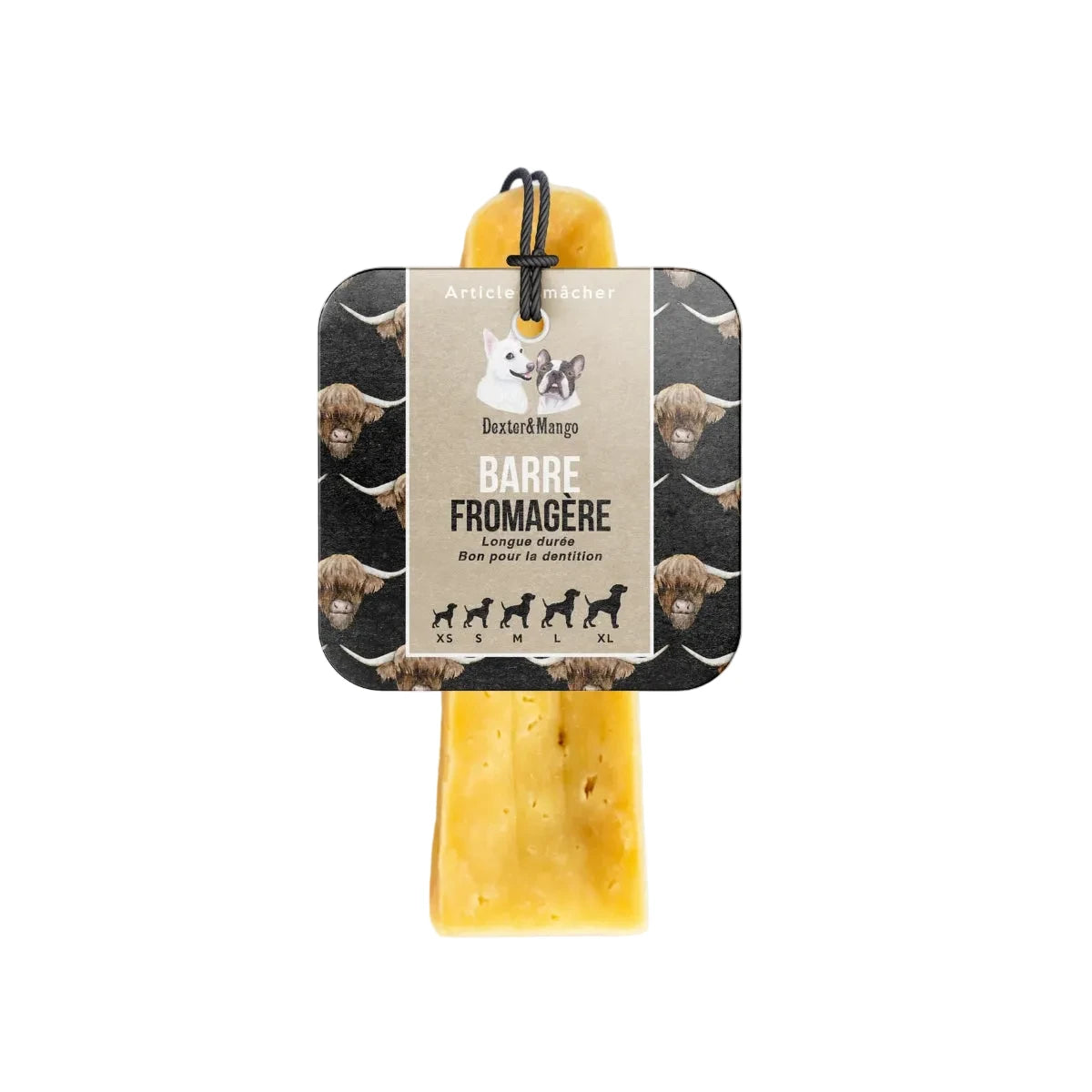 Barre de mastication pour chien fromage - kasibe