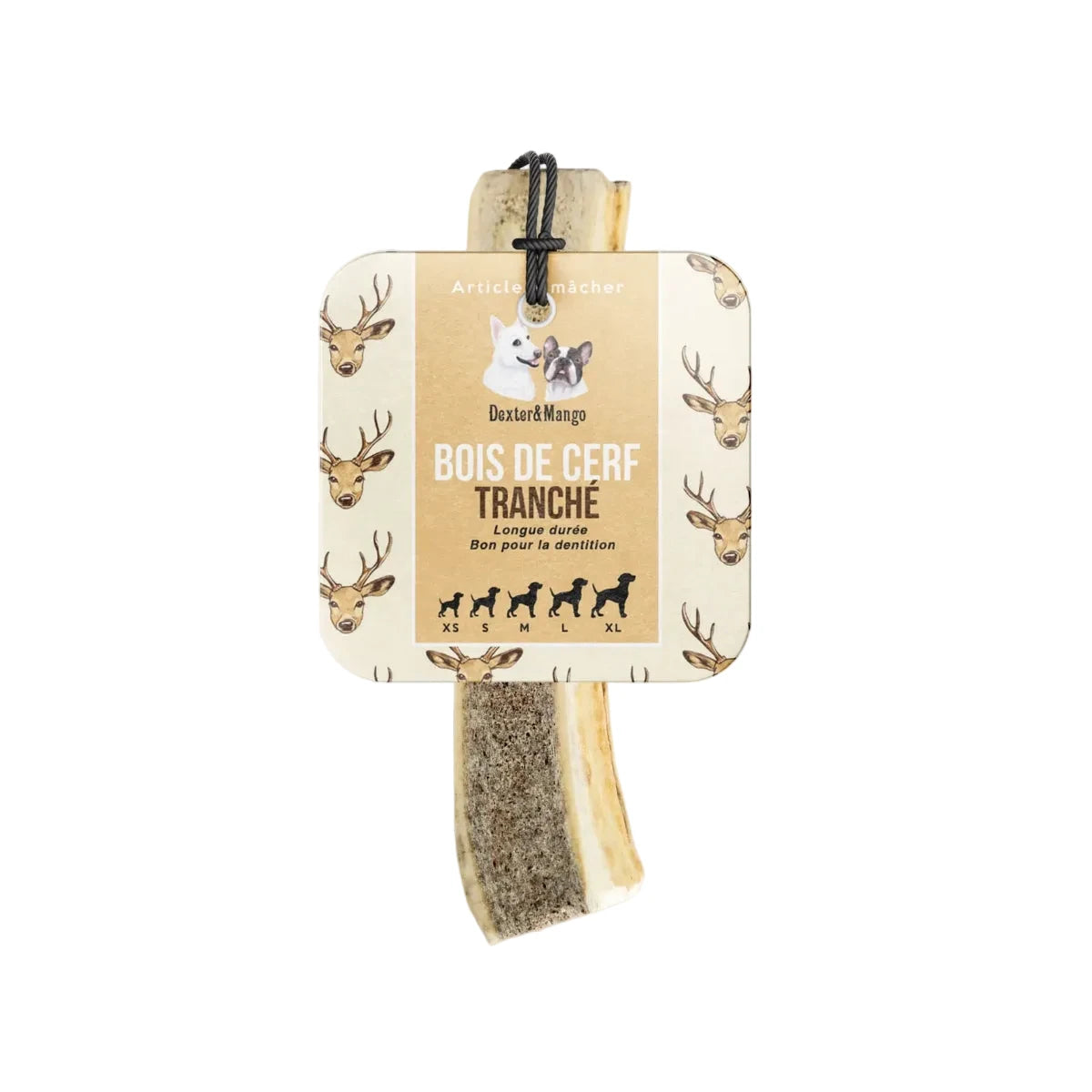 Bois de cerf pour chien - kasibe