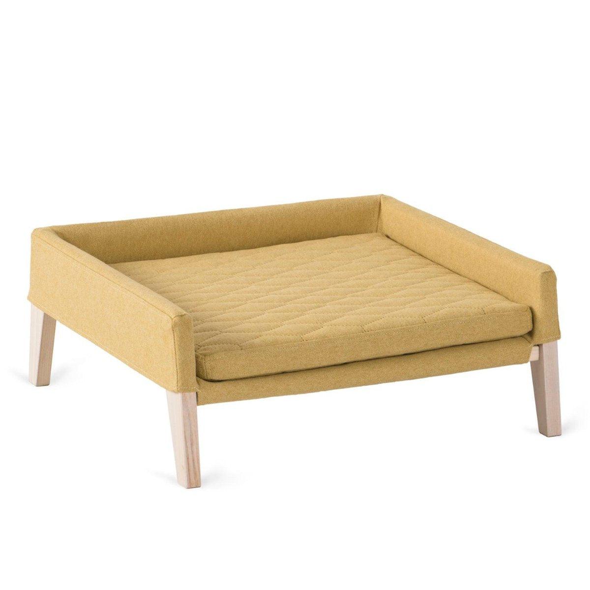 Canapé lit pour chat & chien très confortable Lulu jaune - kasibe