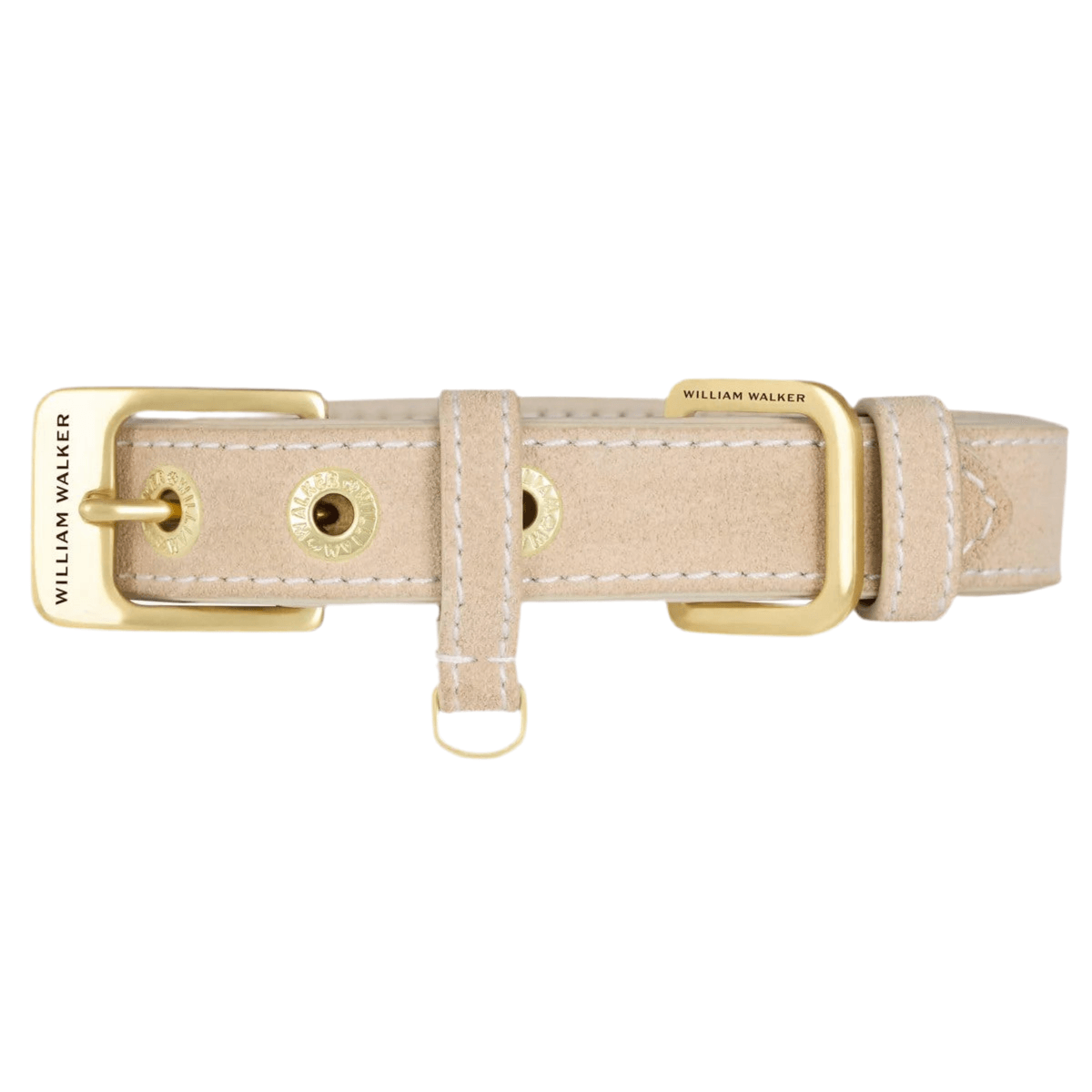Collier en daim pour chien ivoire - kasibe