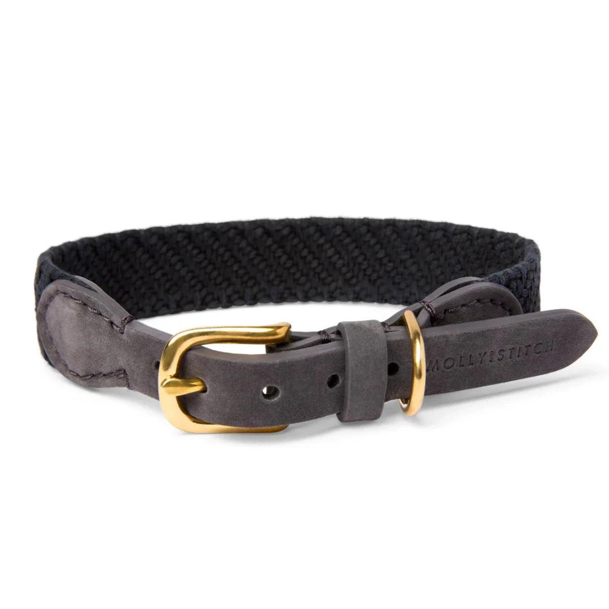 Collier pour chien artisanal en cuir et coton - PATAGONIE - Kasibe