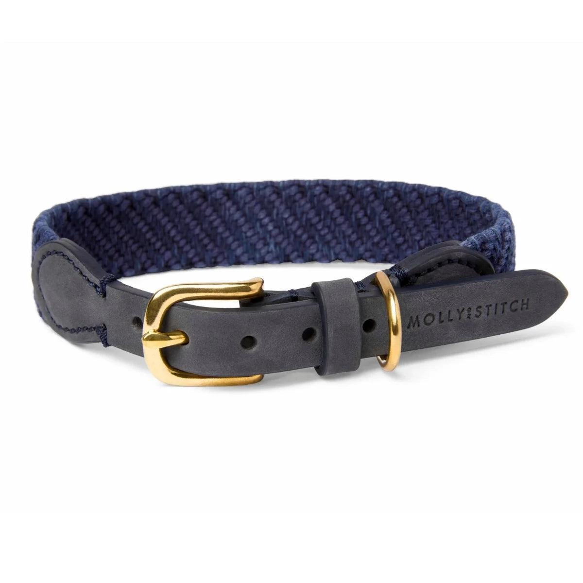 Collier pour chien artisanal en cuir et coton - PATAGONIE - Kasibe