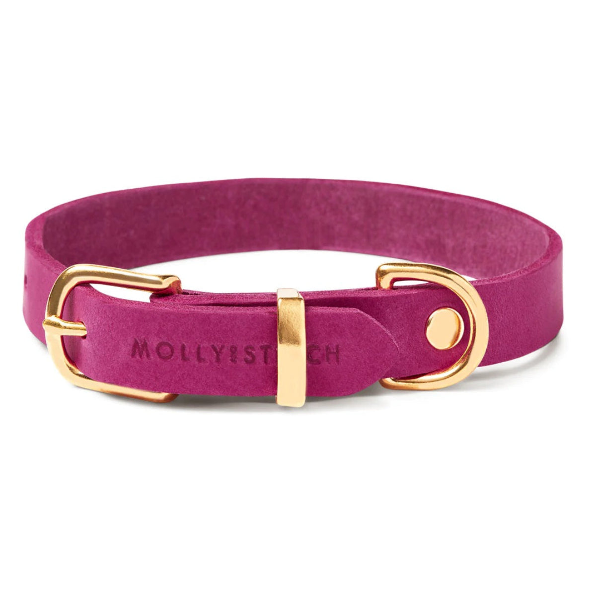 Collier pour chien en cuir rose - BUTTER FLAMINGO - Kasibe