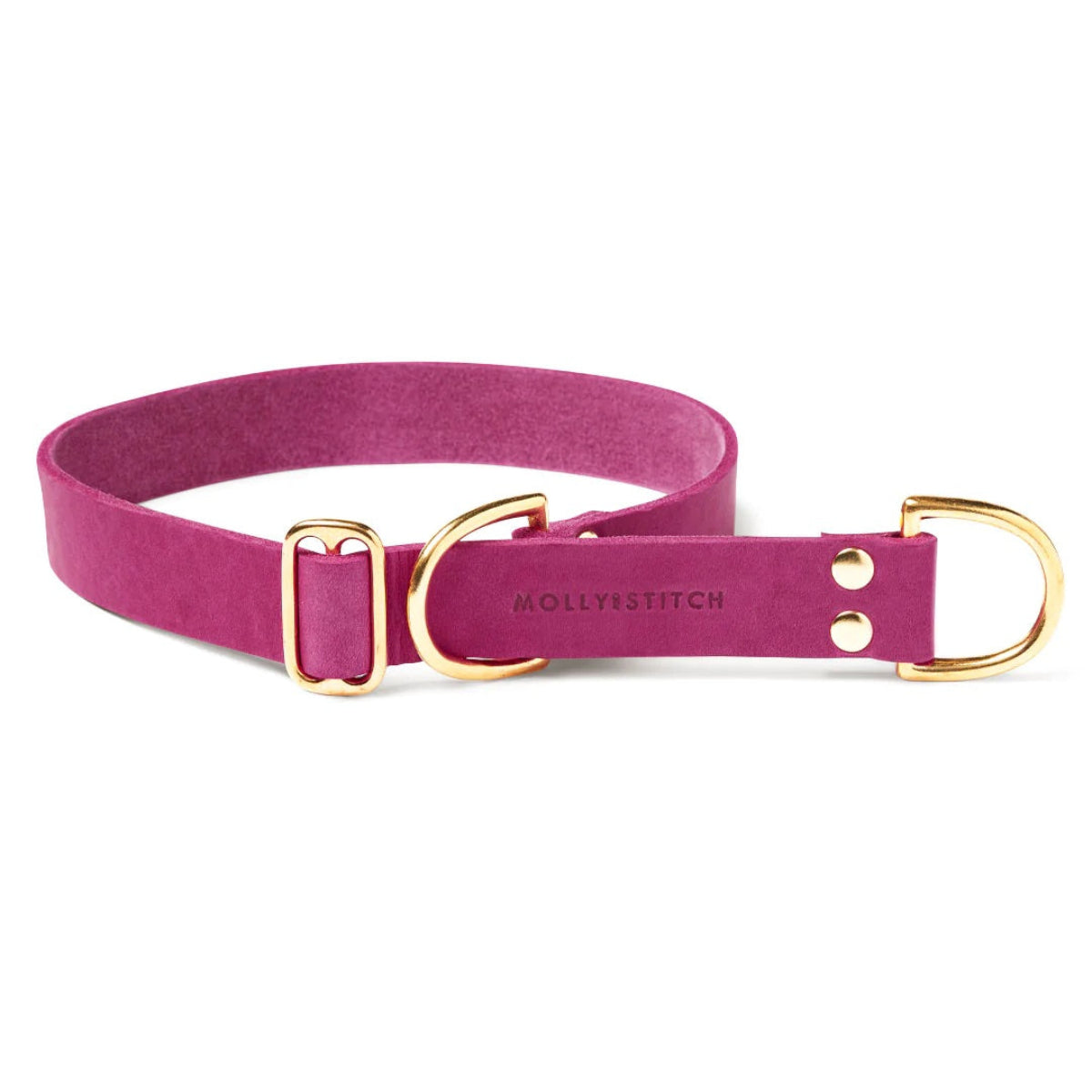 Collier pour chien en cuir rose - BUTTER FLAMINGO - Kasibe