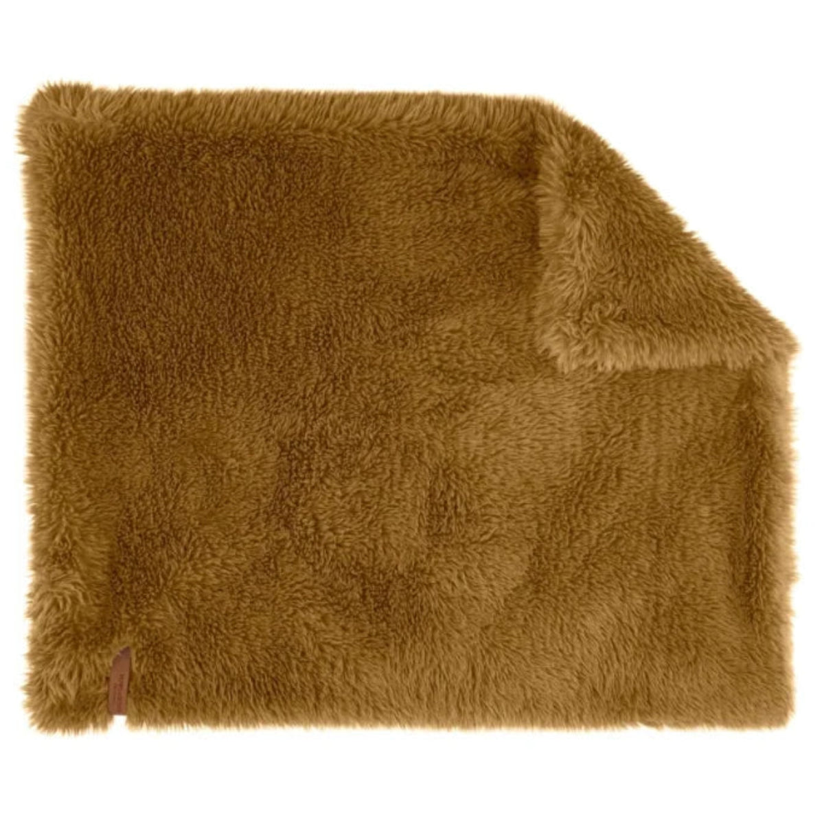 Couverture apaisante pour chien en fausse fourrure marron - kasibe