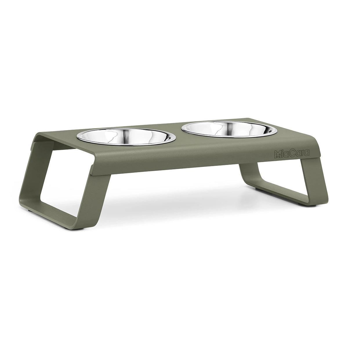 Gamelle surélevée pour chat aluminium bol acier grolive - kasibe