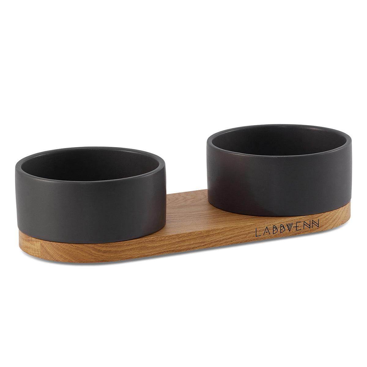 Gamelle double en céramique pour chien et chat - VUKU - Kasibe