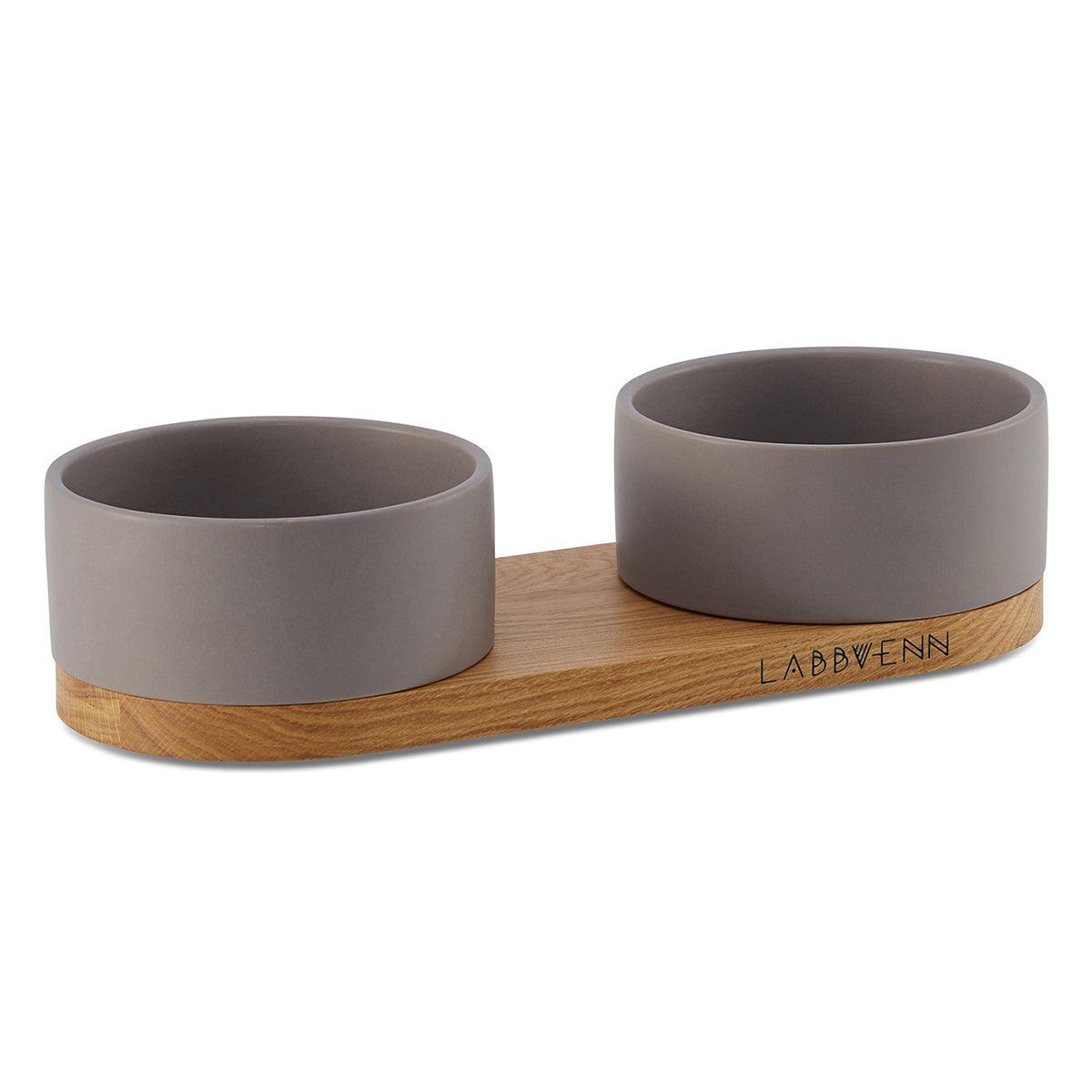 Gamelle double en céramique pour chien et chat - VUKU - Kasibe
