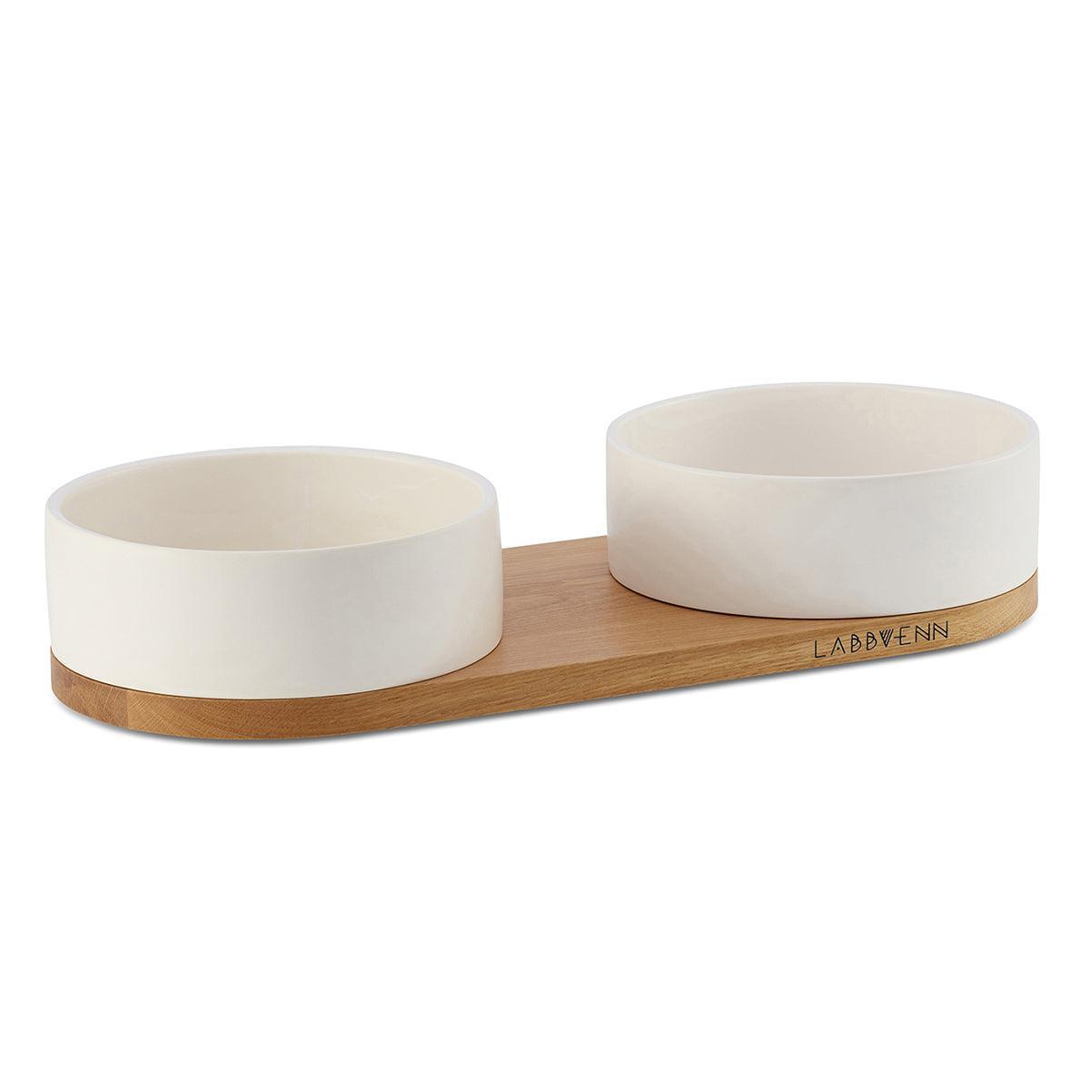 Gamelle double en céramique pour chien et chat - VUKU - Kasibe