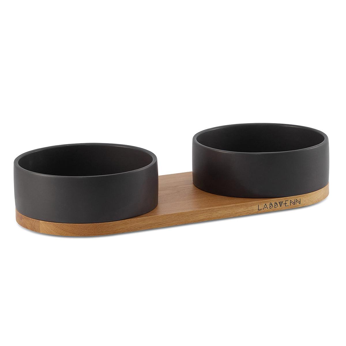 Gamelle double en céramique pour chien et chat - VUKU - Kasibe