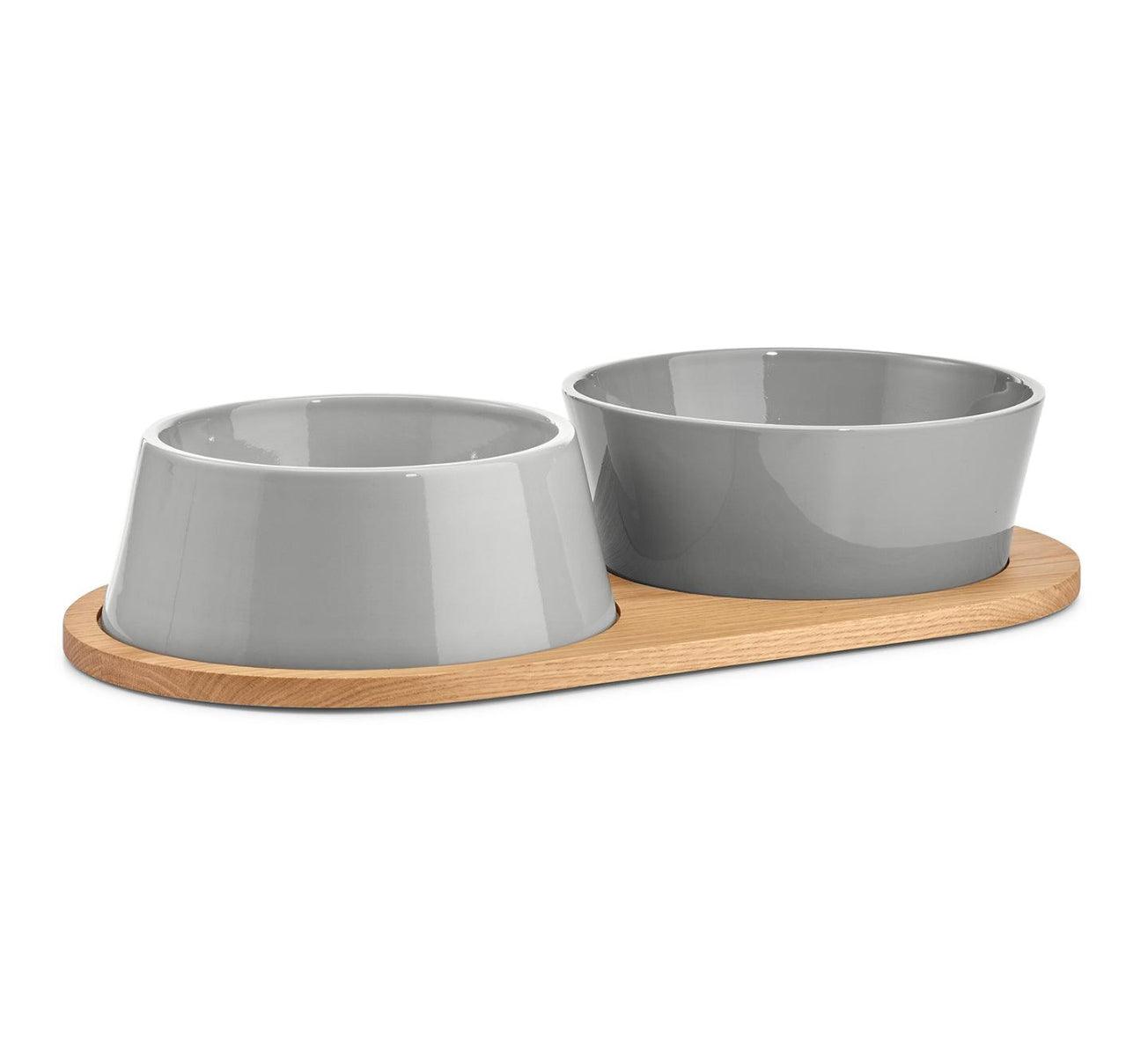 Gamelle en porcelaine pour chien double - DOPPIO - Kasibe