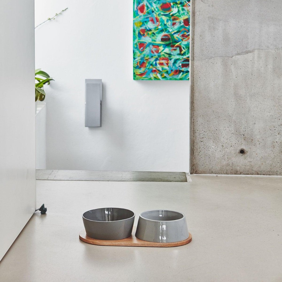 Gamelle en porcelaine pour chien double - DOPPIO - Kasibe