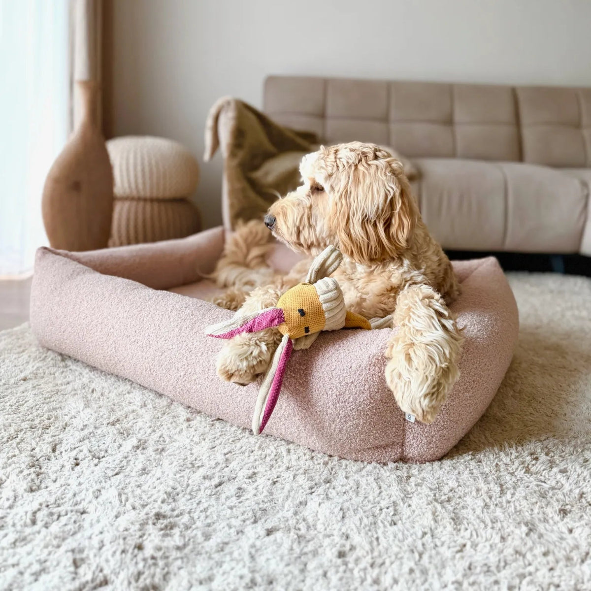 panier pour chien rose - kasibe