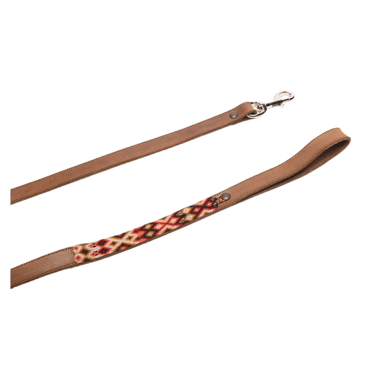 Laisse pour chien aux motifs mexicains sayulita large semi brodée - kasibe