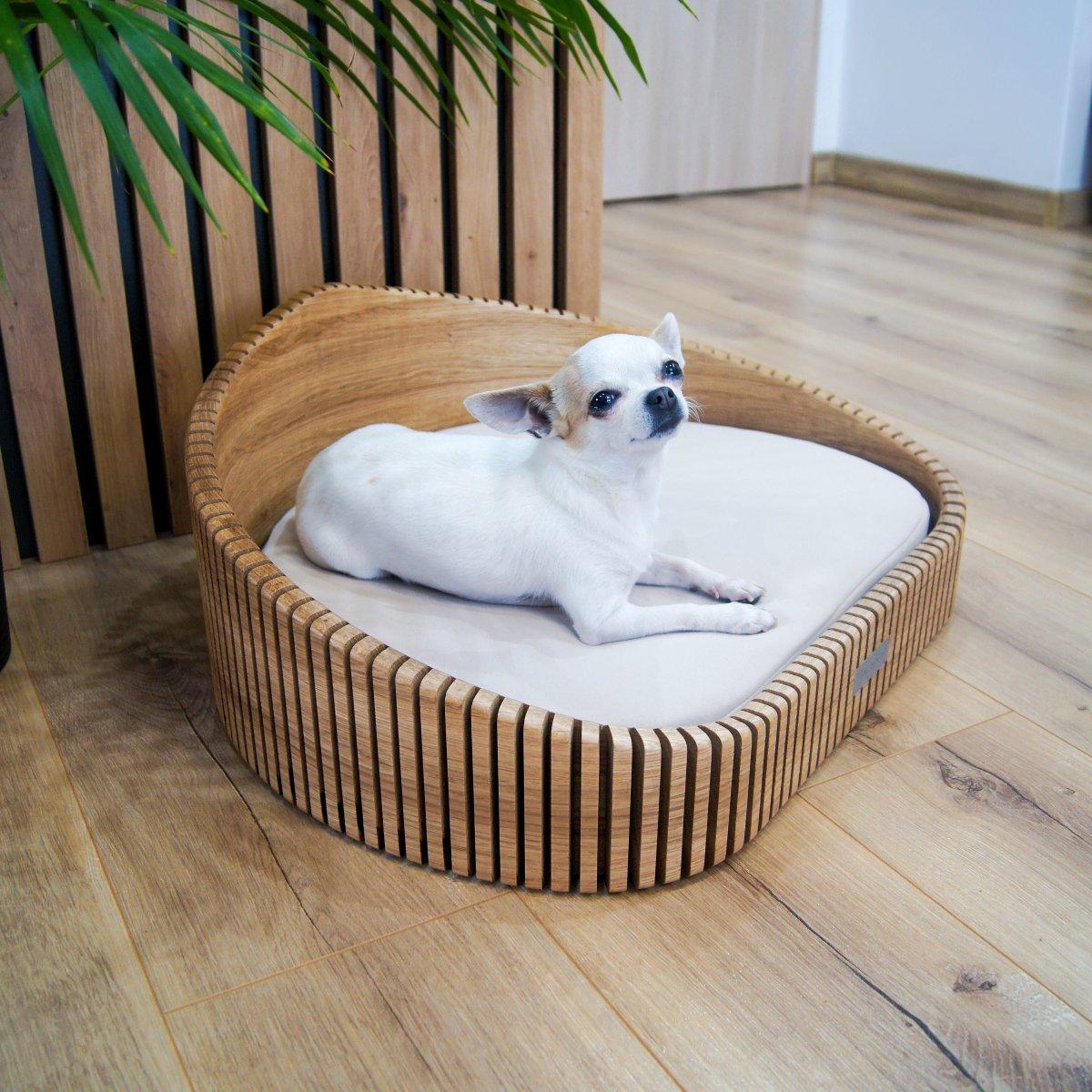 Lit pour chien ou chat en bois massif - HOYA - Kasibe