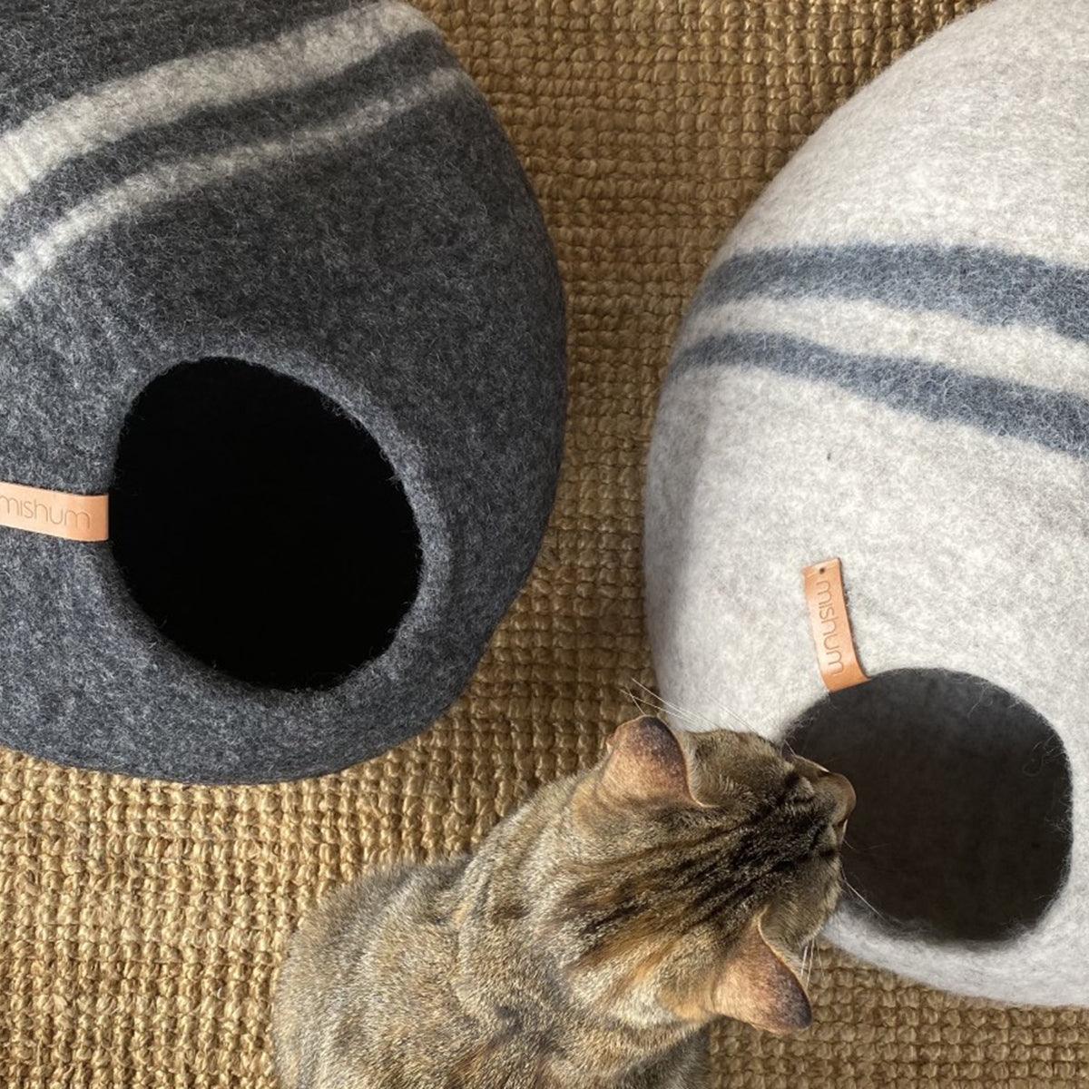 Panier grotte pour chat ou petit chien - PETRA - Kasibe