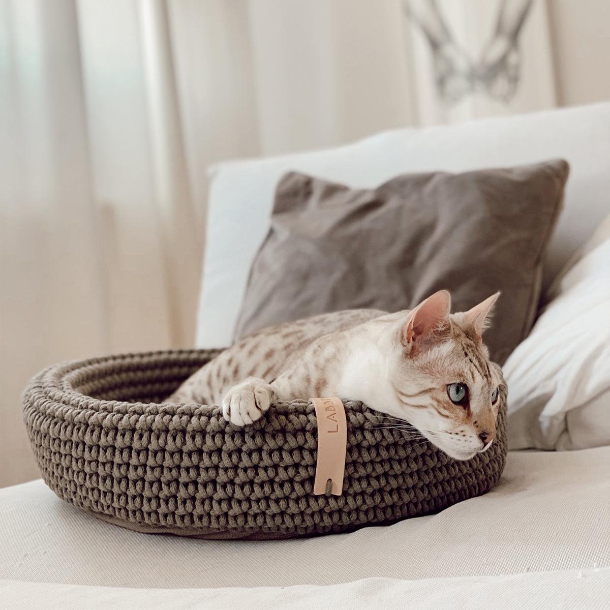 Panier pour chat tressé - COCO - Kasibe
