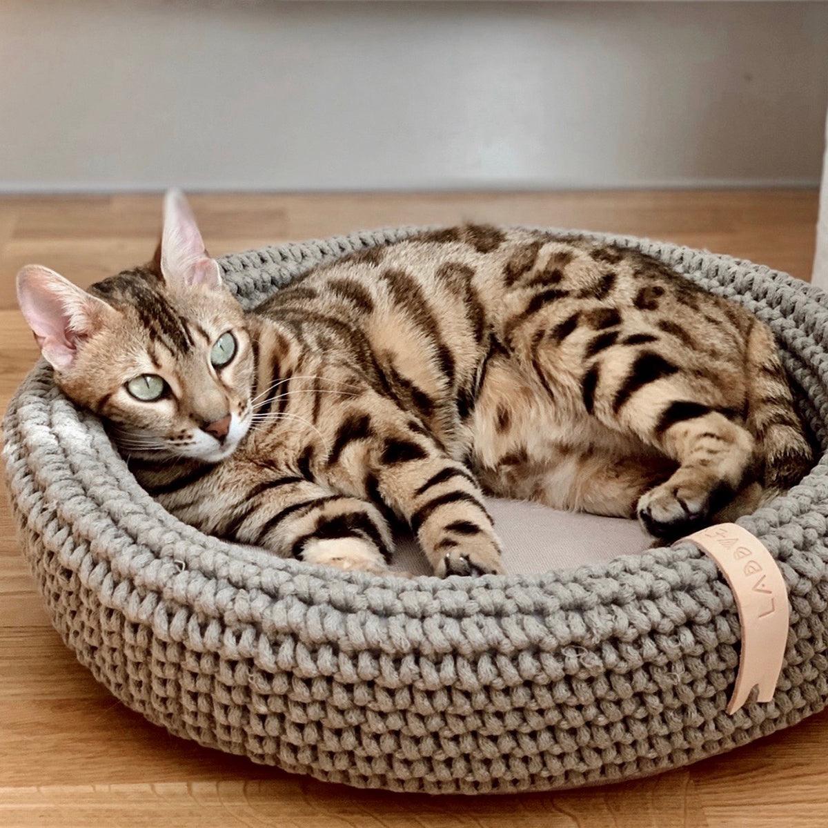 Panier pour chat tressé - COCO - Kasibe