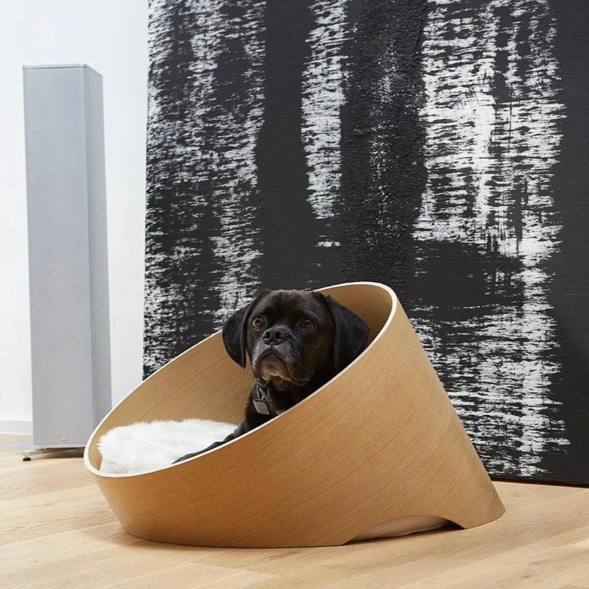 Panier pour chien design en bois - kasibe