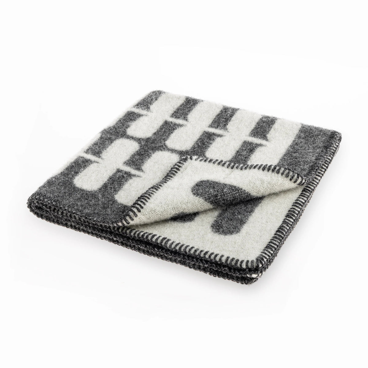 plaid en laine pour chat gris flora - kasibe