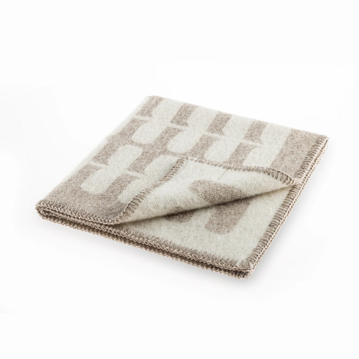 plaid en laine pour chat beige flora - kasibe