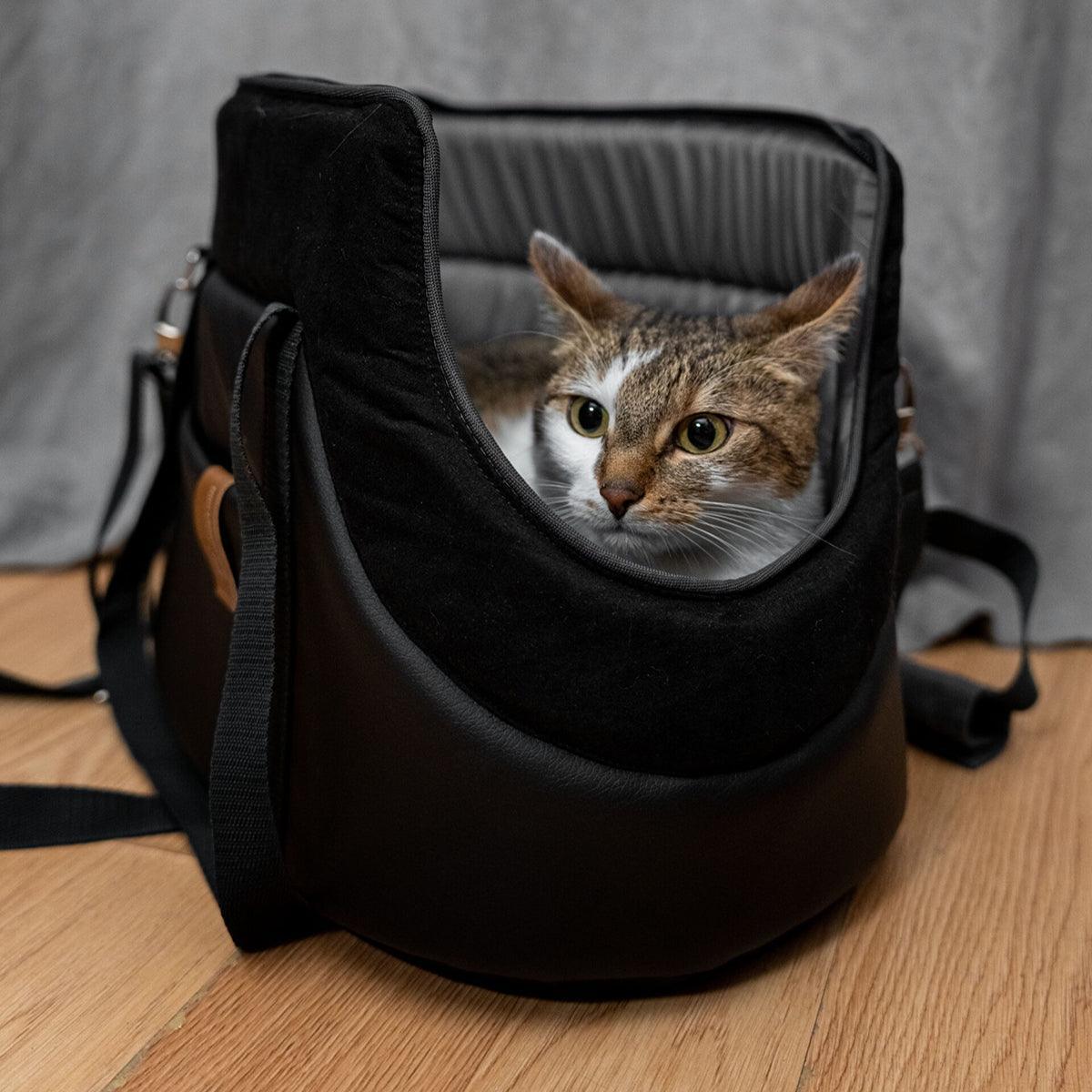 Porte chien ou chat en cuir - SAKO - Kasibe