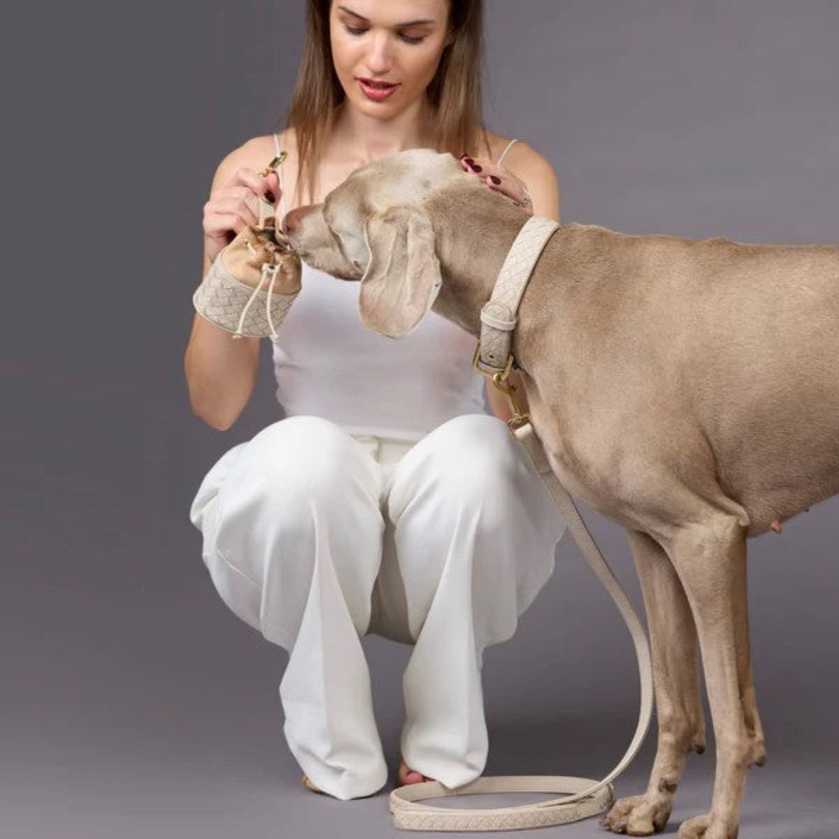 Sac à friandise pour chien en cuir - PRESTIGE - Kasibe