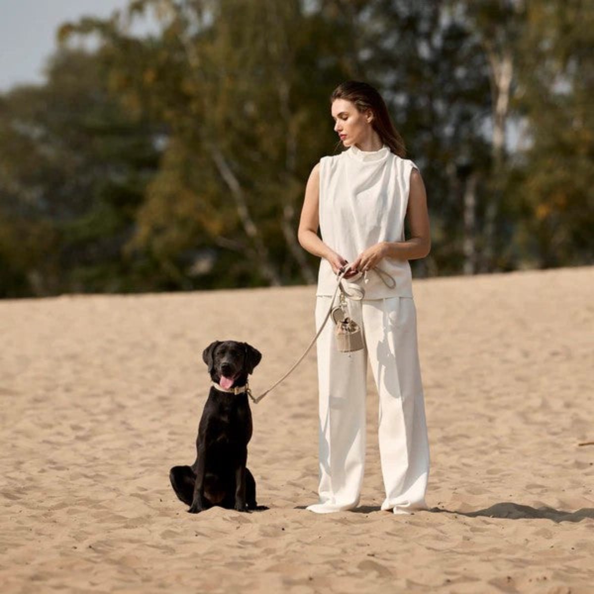 Sac à friandises pour chien en cuir - LUXE - Kasibe