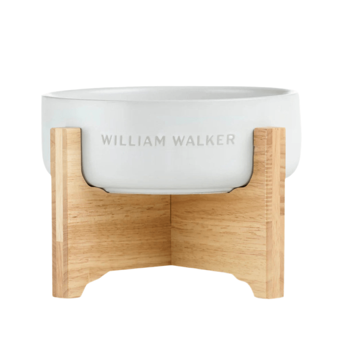 Support en bois pour gamelle pour chien en céramique William Walker S - kasibe