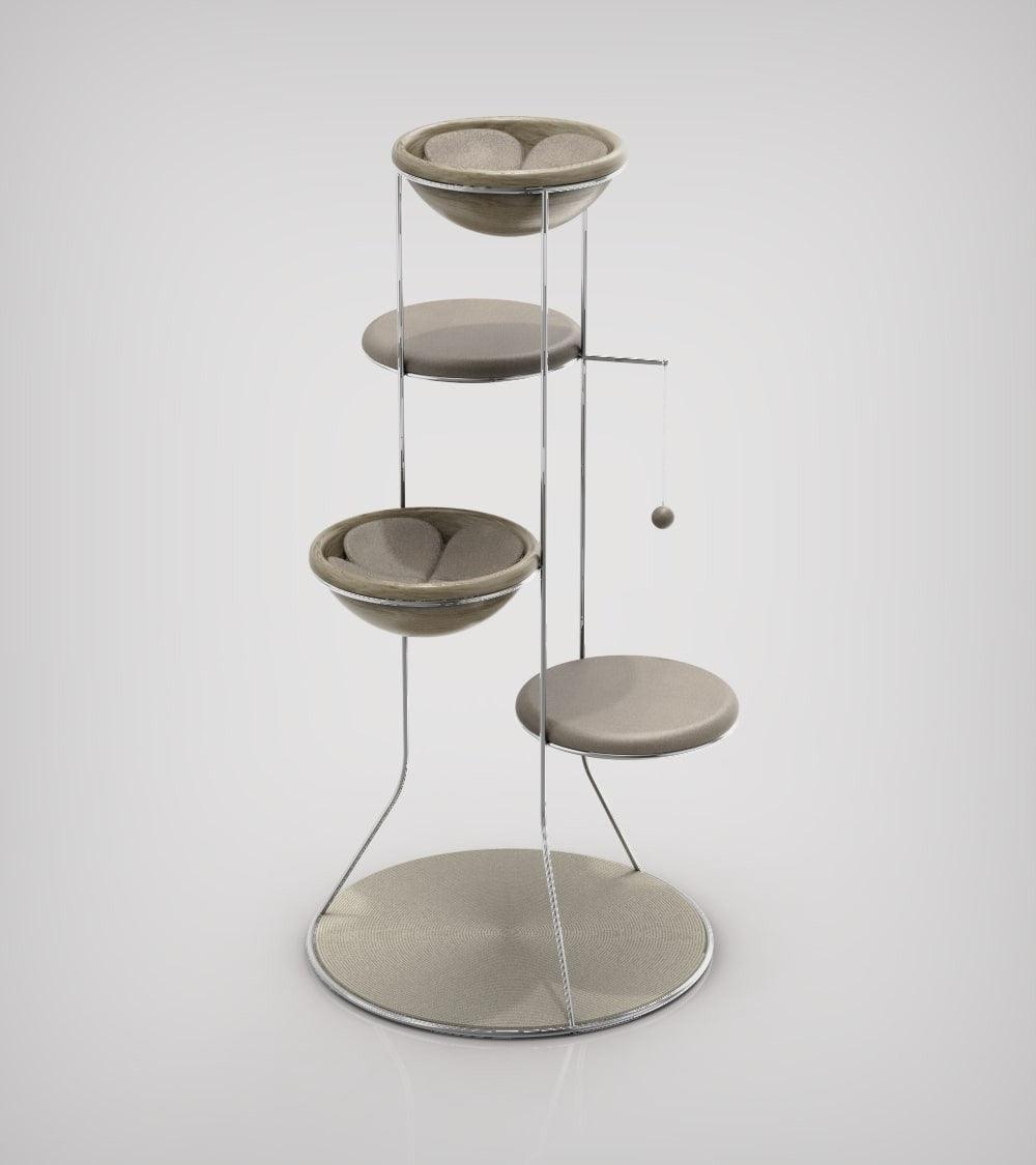 Constellation, un arbre à chat en bois fabriqué par des artisans - Kasibe