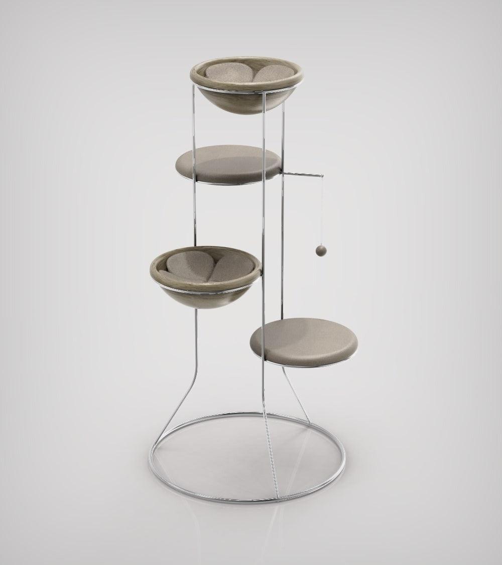Constellation, un arbre à chat en bois fabriqué par des artisans - Kasibe