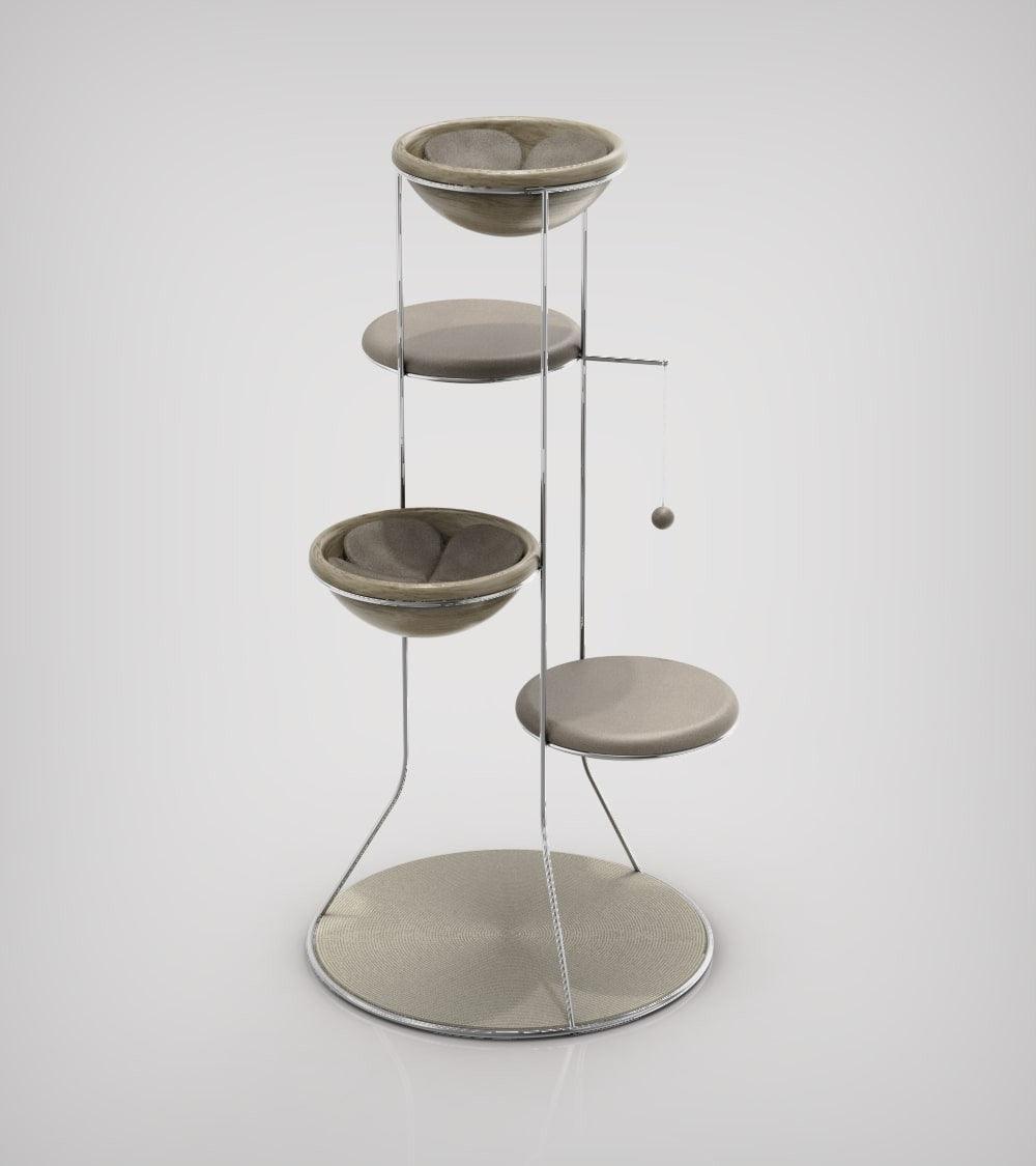 Constellation, un arbre à chat en bois fabriqué par des artisans - Kasibe