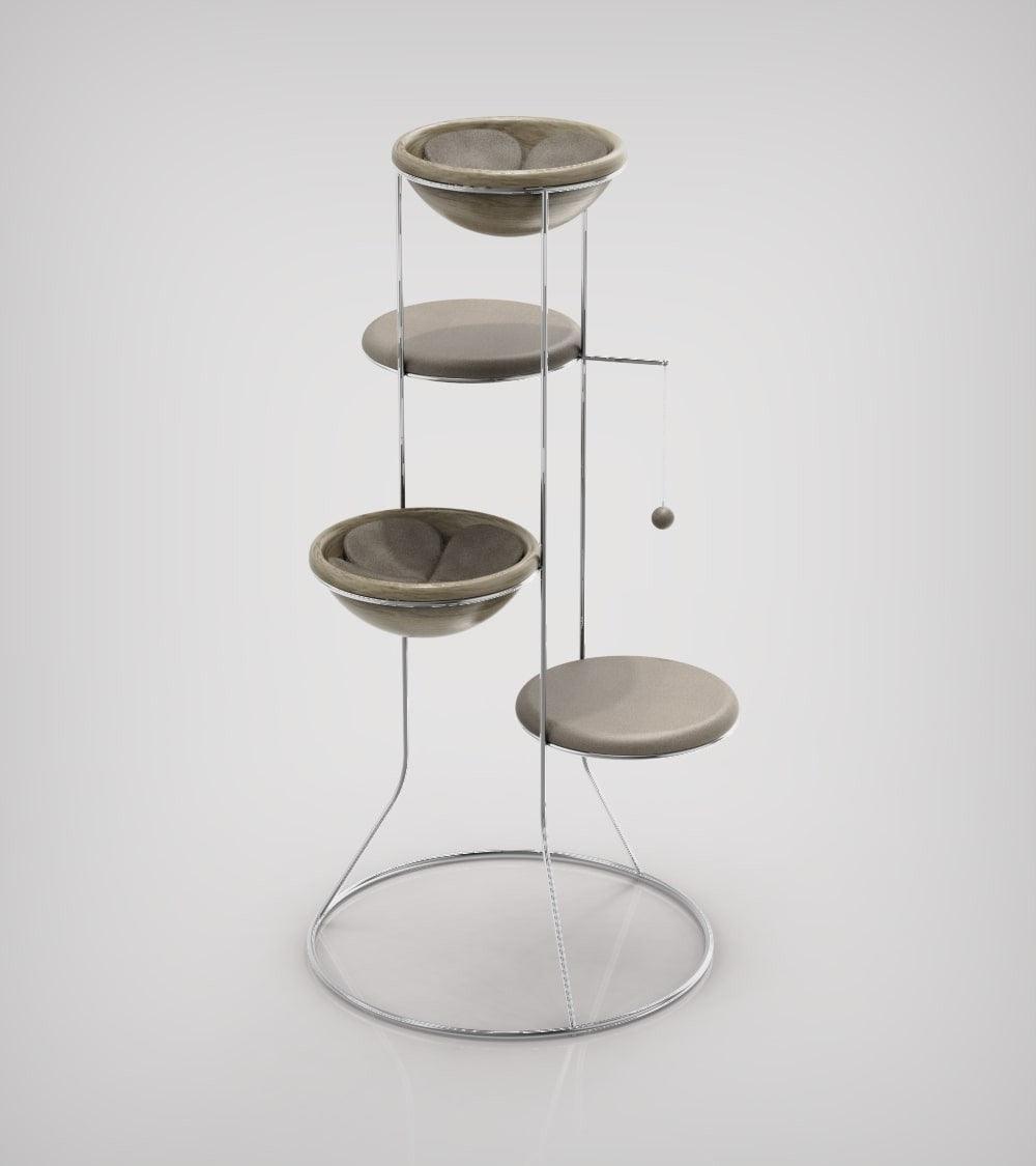 Constellation, un arbre à chat en bois fabriqué par des artisans - Kasibe