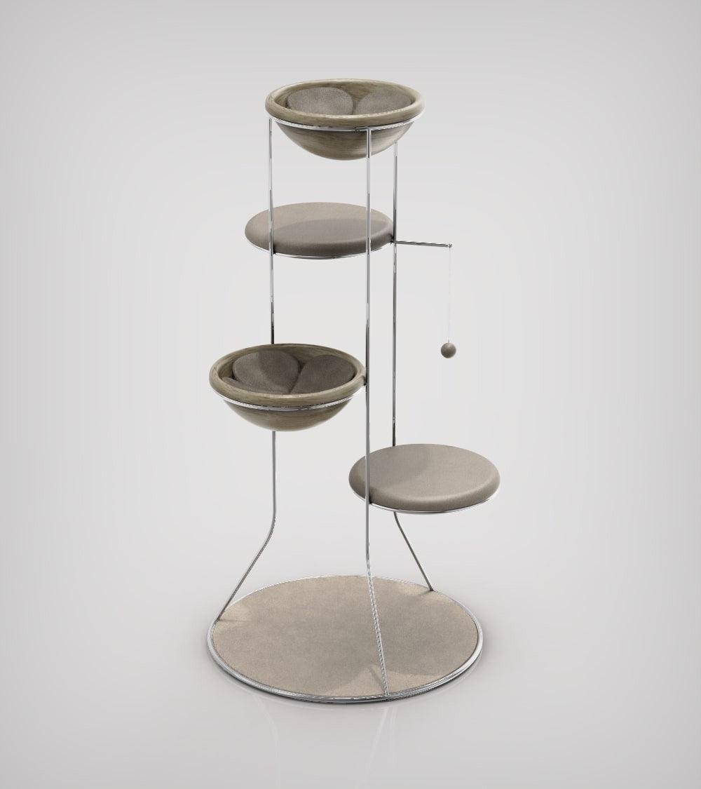 Constellation, un arbre à chat en bois fabriqué par des artisans - Kasibe