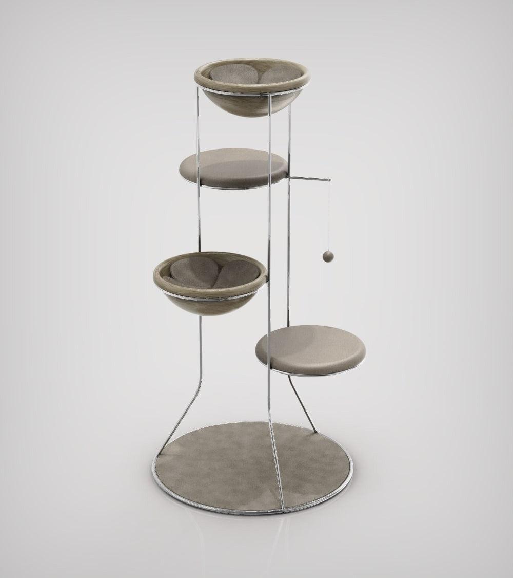Constellation, un arbre à chat en bois fabriqué par des artisans - Kasibe
