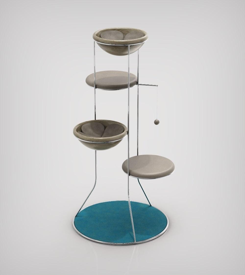 Constellation, un arbre à chat en bois fabriqué par des artisans - Kasibe