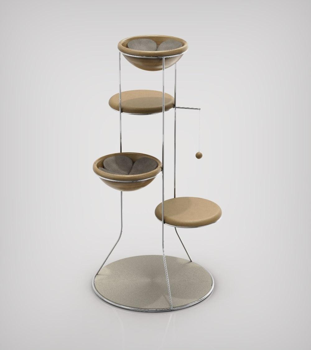 Constellation, un arbre à chat en bois fabriqué par des artisans - Kasibe