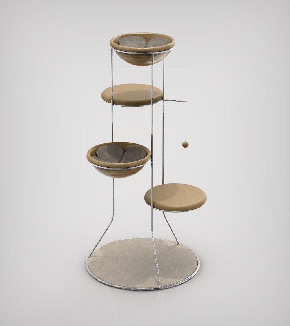 Constellation, un arbre à chat en bois fabriqué par des artisans - Kasibe