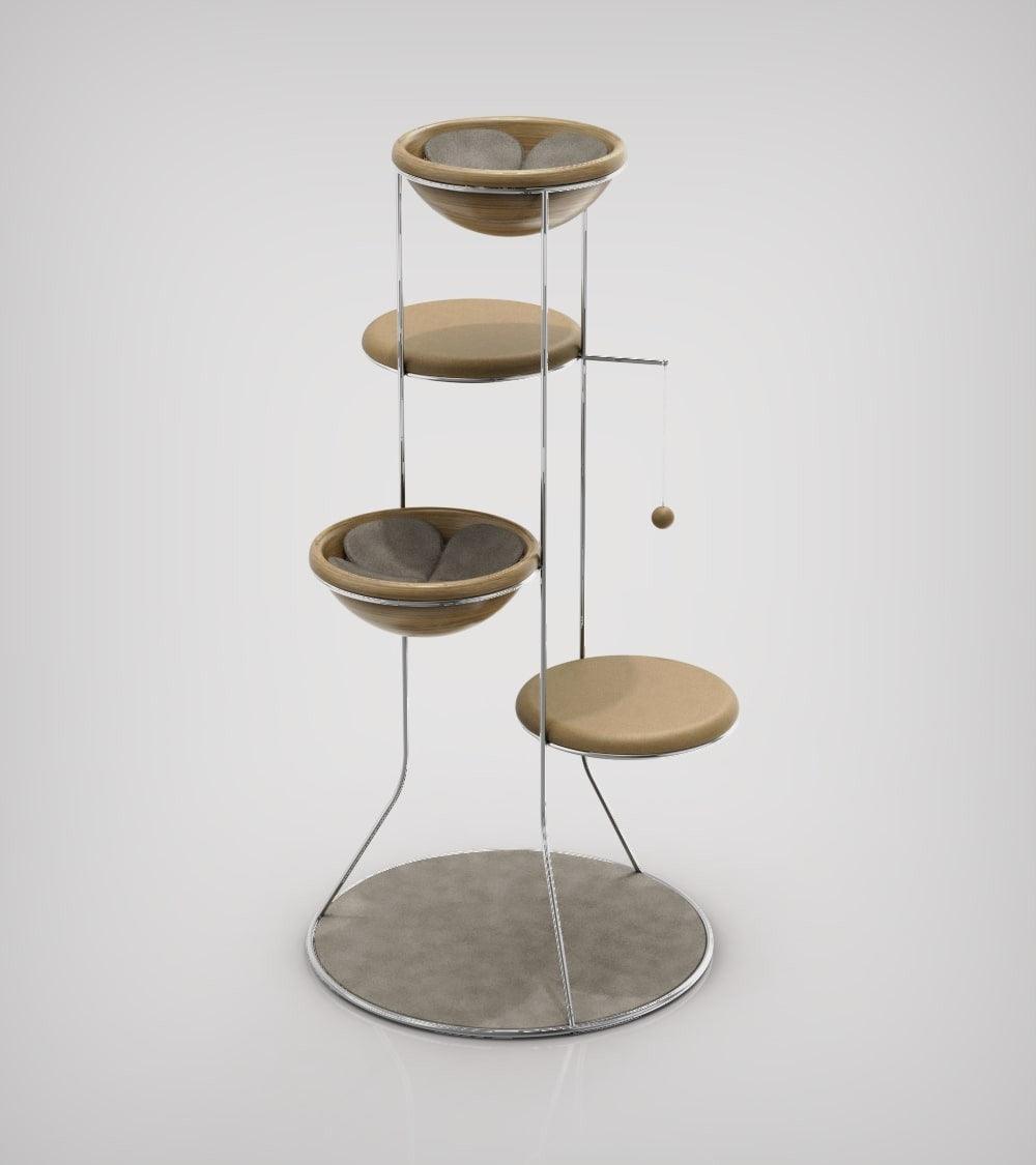 Constellation, un arbre à chat en bois fabriqué par des artisans - Kasibe