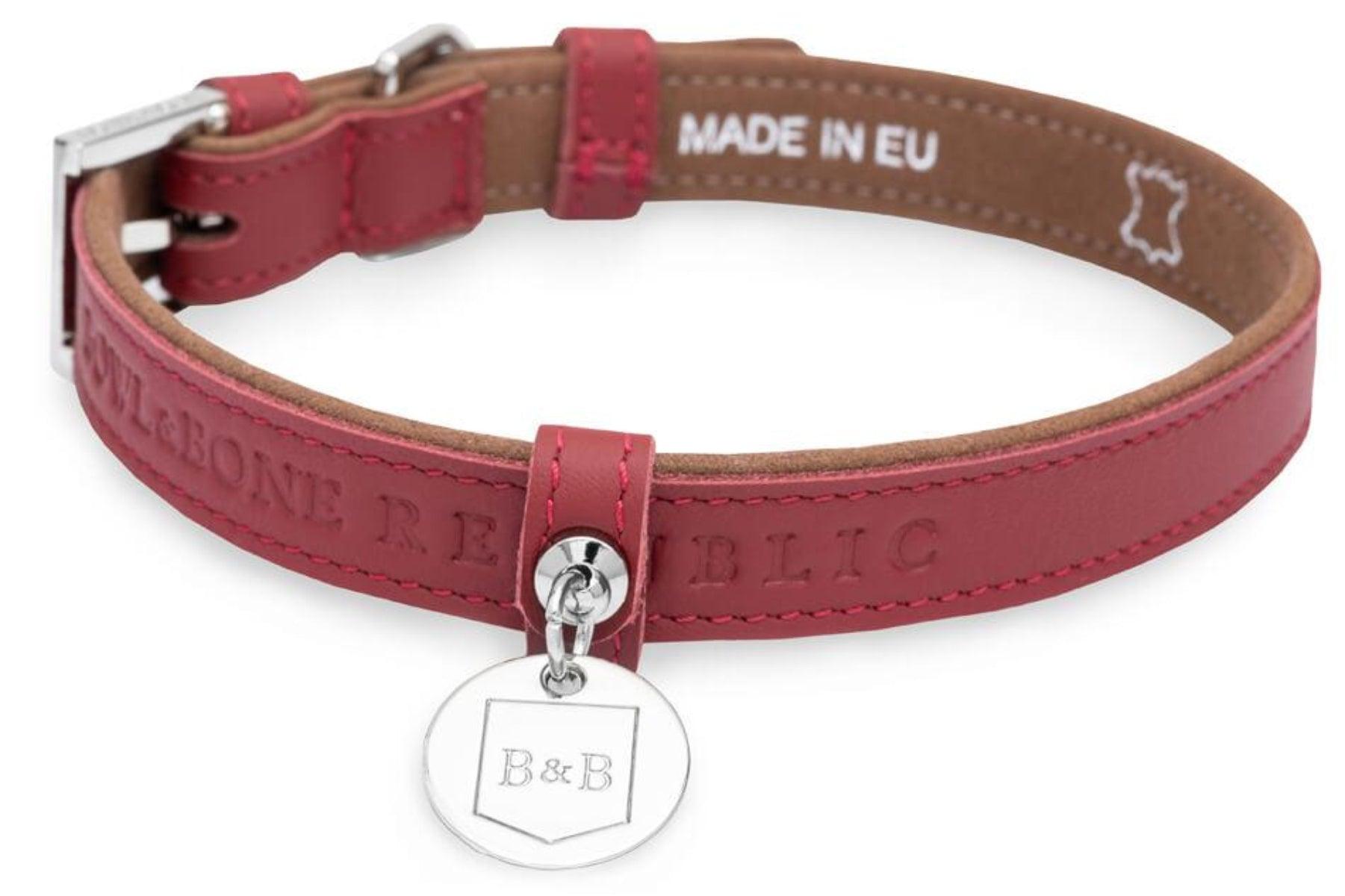 Collier en cuir pour chiens - MONACO - Kasibe