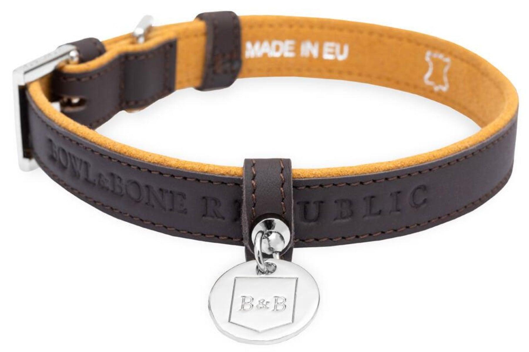 Collier en cuir pour chiens - MONACO - Kasibe