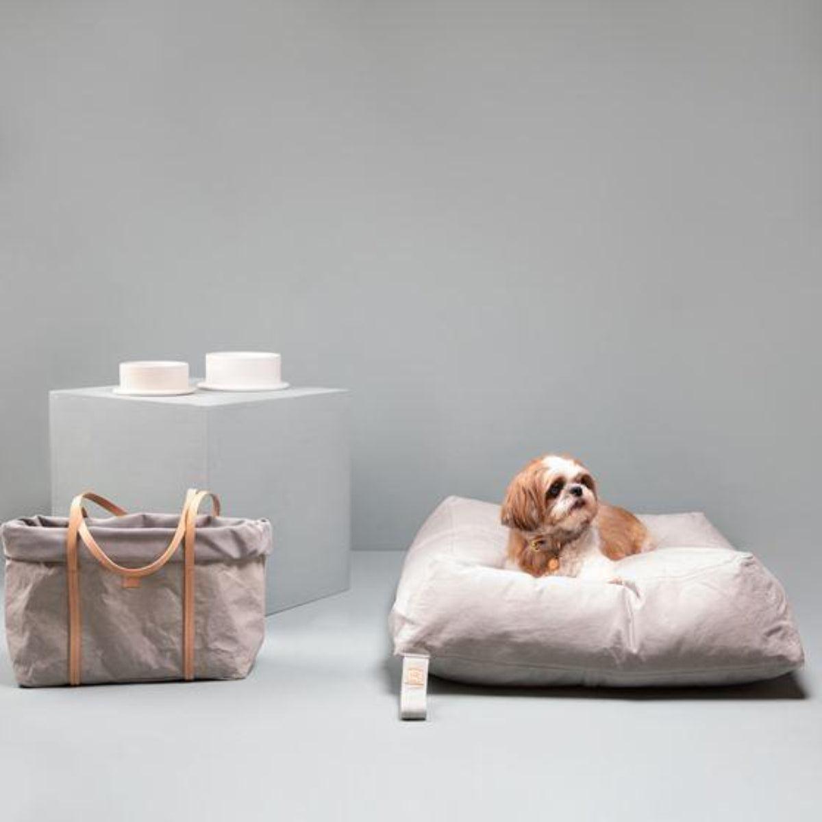 Coussin pour chien lessivable à base pyramidale kasibe