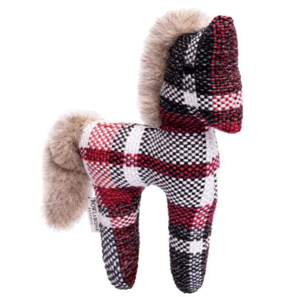 Doudou pour chien, un jouet en tissu écossais (lot de 3) - Kasibe