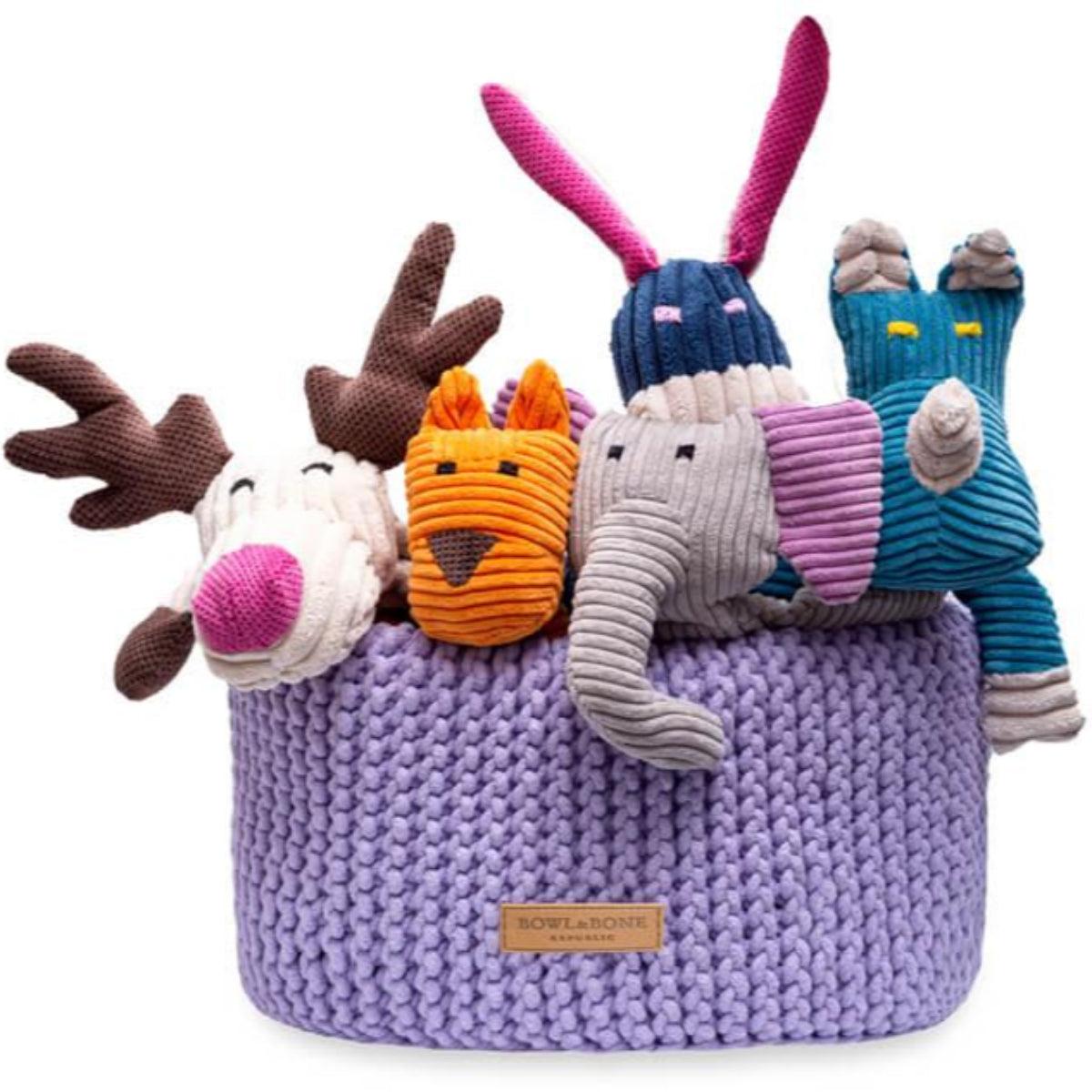 Grand panier de rangement pour doudou pour chien - DOUBLE - Kasibe