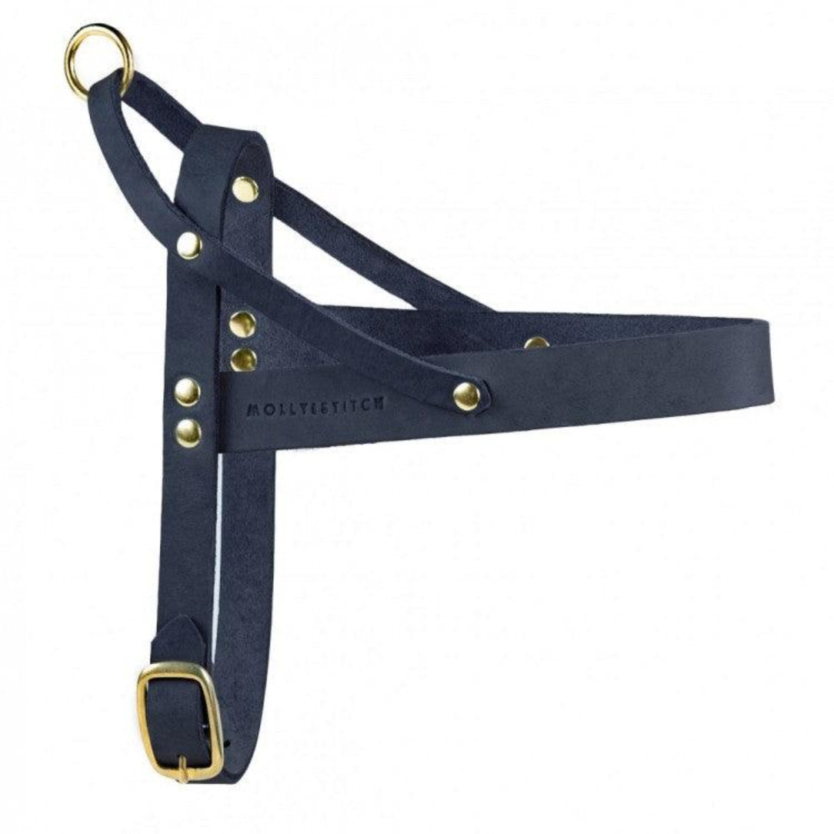 Harnais en cuir pour chien avec poignée de sécurité - BUTTER - Kasibe