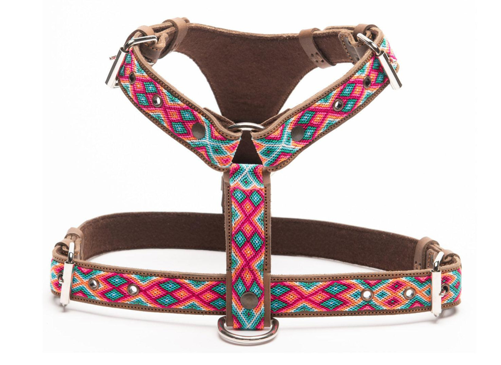 Harnais en Y pour chien mexicain brodé à la main - Kasibe