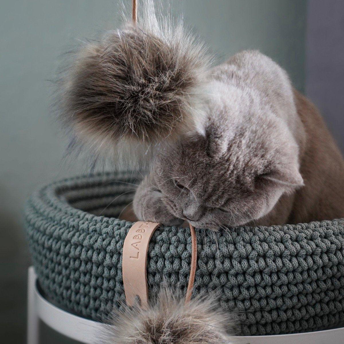 Jouet pour chat en fourrure (lot de 2) - TOLLO - Kasibe