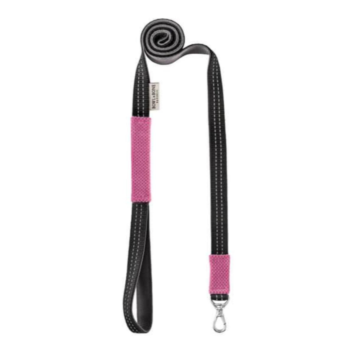 kasibe laisse coordonnée au harnais soho pour petit et grand chien bowlandbone rose