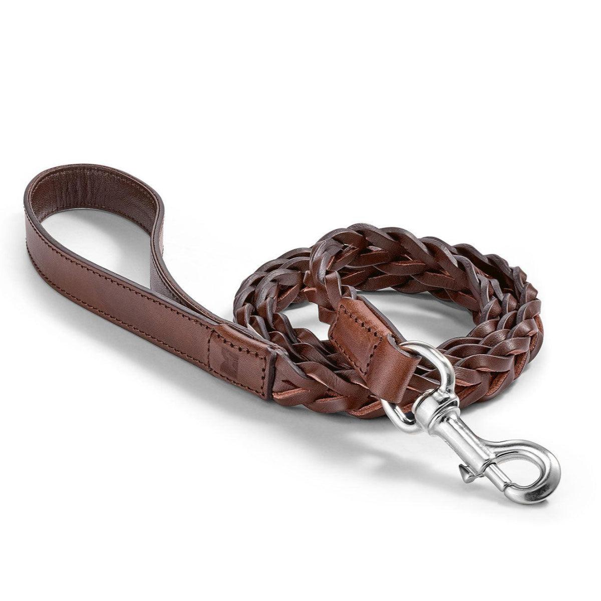 Laisse pour chien en cuir tressé - BERGAMO CITY - Kasibe