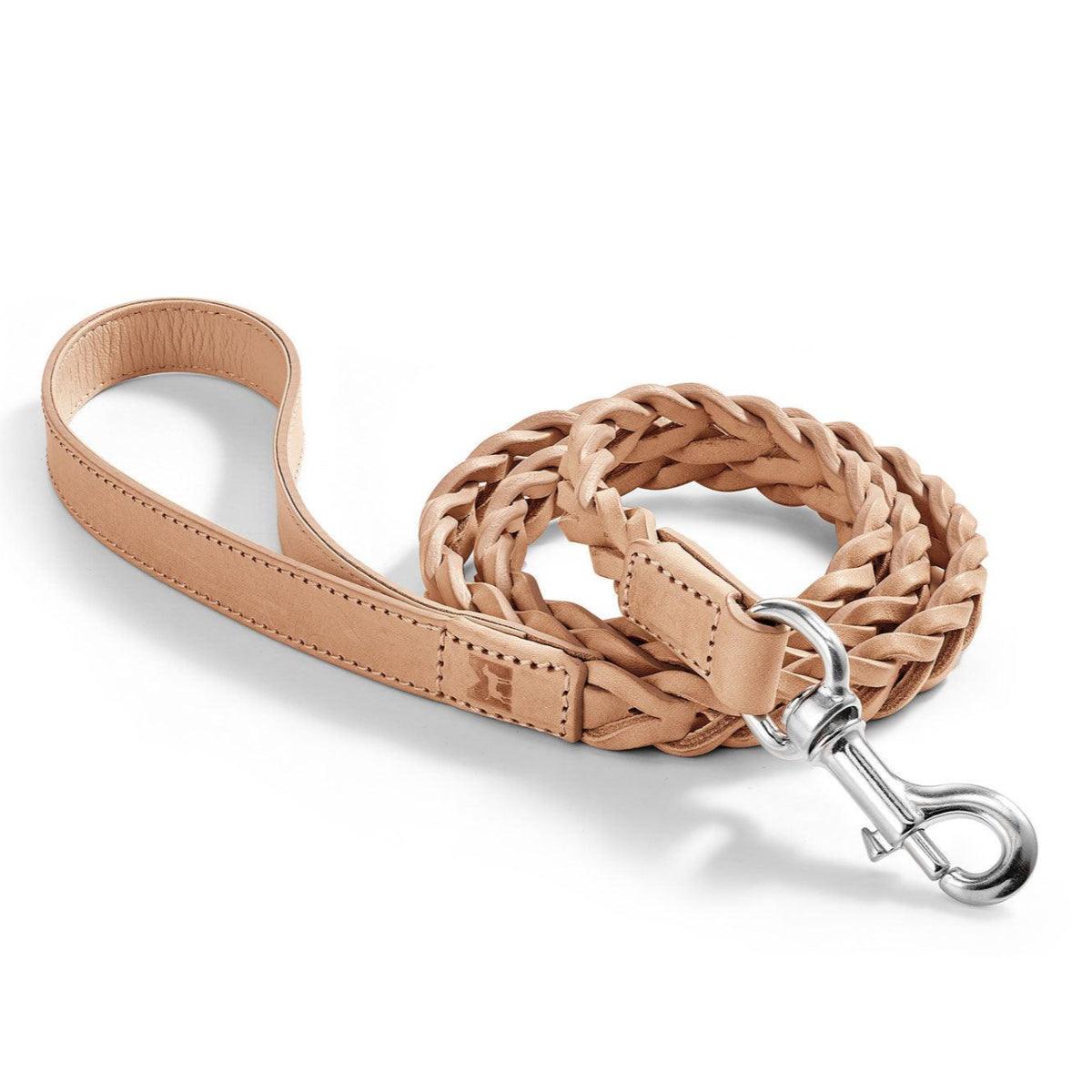 Laisse pour chien en cuir tressé - BERGAMO CITY - Kasibe